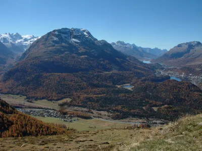 Blick auf den Maloja Pass Blick auf den Maloja Pass
