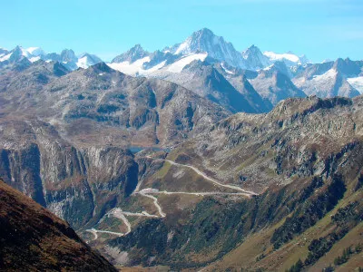 Blick auf den Grimsel-Pass Blick auf den Grimsel-Pass