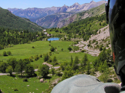 Blick in Tal am Col de la Cayolle