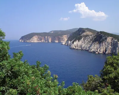 Blick auf Bucht von Lefkada Blick auf Bucht von Lefkada