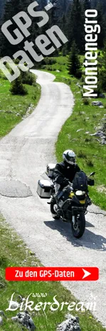 GPS Daten Motorrad Tour Montenegro