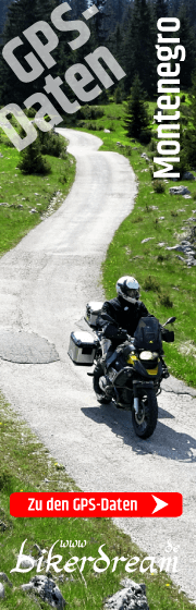 GPS Daten Motorrad Tour Kroatien