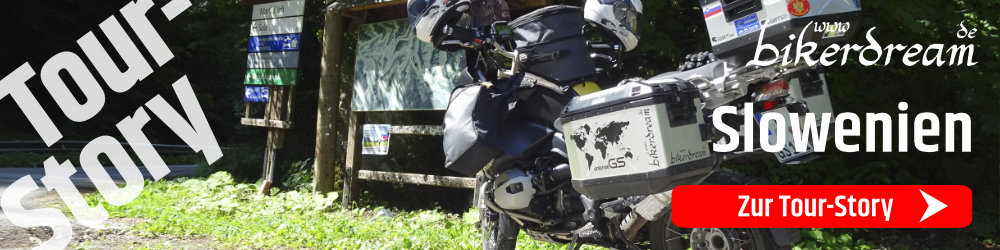 Gedruckter Reisebericht Motorrad Tour Slowenien