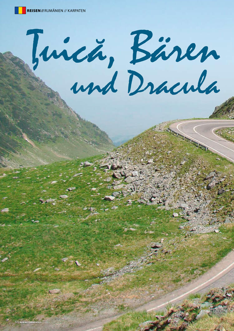 Vorschau Motorradreisebericht Rumänien - Tuica, Bären und Dracula