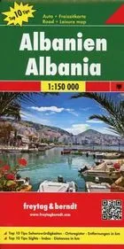 Straßenkarte Albanien | Freytag & Berndt