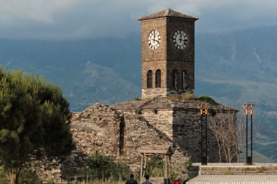 Uhrenturm der Burg von Gjirokastra
