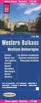 Straßenkarte westliche Balkanregion vom Reise Know-How Verlag