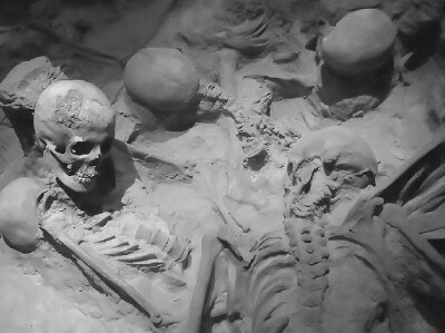 Die Toten in der Hafenanlage vom Herkulaneum