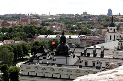 Luftbild von Panorama von Vilnius
