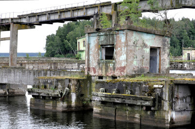 Unterstand bei der geheimen U-Boot-Station Hara