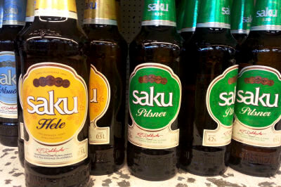 5 Flaschen SAKU-Bier