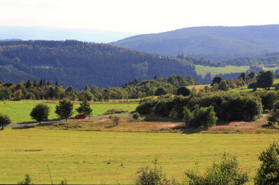 Blick über Landschaft um den Keilberg
