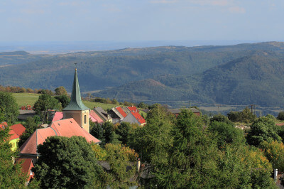 Blick über Měděnec | Kupferberg und das böhmische Erzgebirge