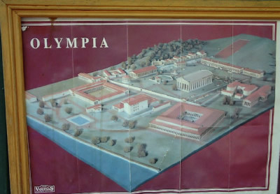 Lageplan von Olympia