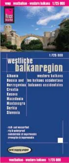 Landkarte Westliche Balkanregion vom Reise Know-How Verlag