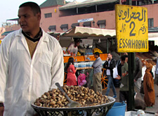 Schnecken in Marrakesch