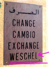Wechselstube in Marokko wechsel