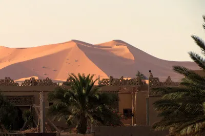 Erg Chebbi Dünen in Abendstimmung im Erg Chebbi