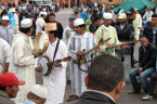 Musikanten beim Musizieren am Djamaa el Fna