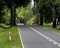 Ortsverbindungsstraße in Polen - www.bikerdream.de