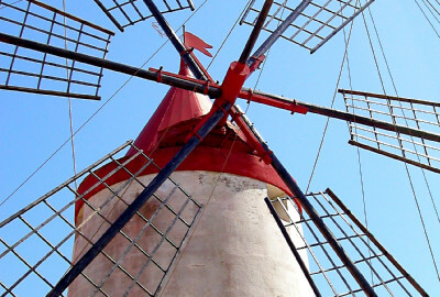 Windmühle in Trapani