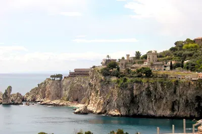 Taormina - Blick auf die Isola Bella Taormina