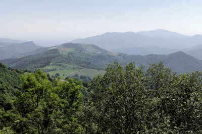 Panorama auf dem 1513 m hohen Coll d'Ares