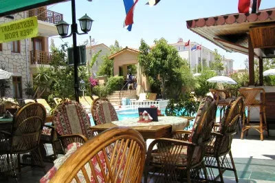 Apart Hotel Nar Restaurant und Pool im Apart Hotel Nar in Side