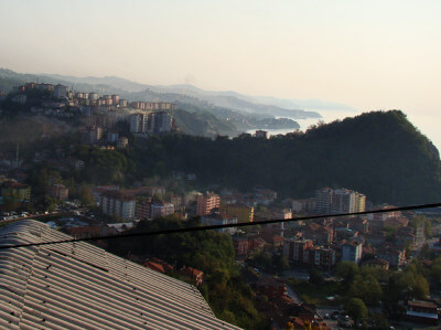 Panoramablick über Küste von Zonguldak
